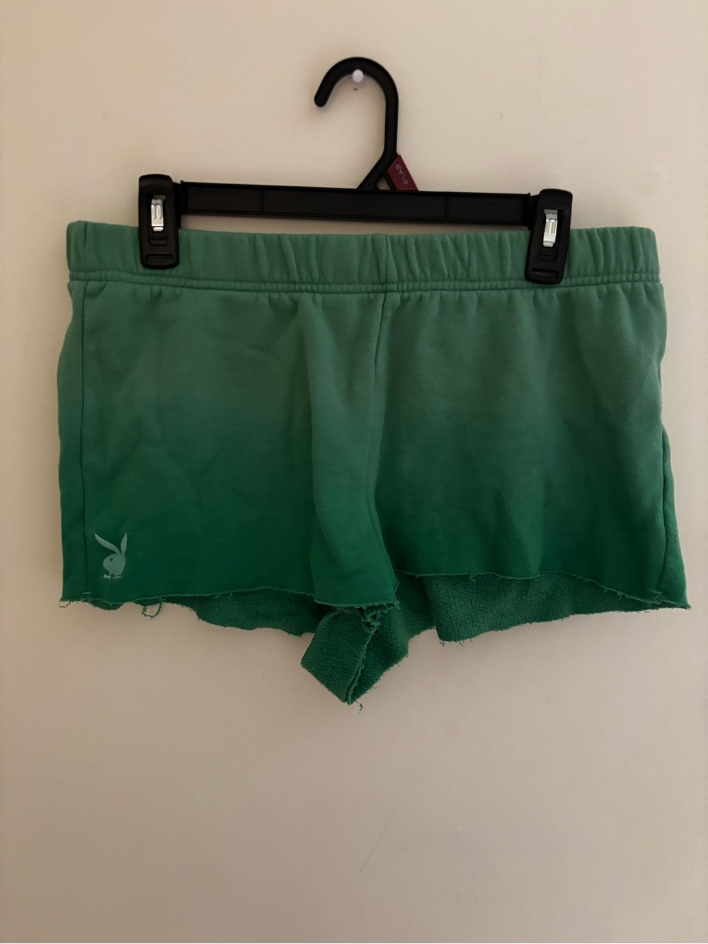 PLAYBOY Green Ombre Terry Lounge Shorts